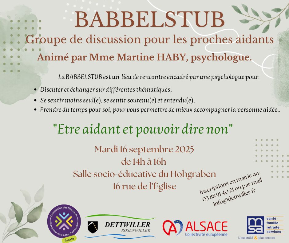 Atelier BABBELSTUB du 16/09/2025