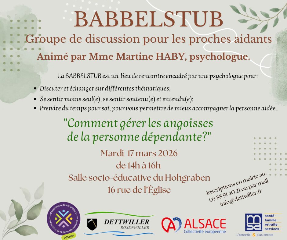 Atelier BABBELSTUB du 17/03/2026