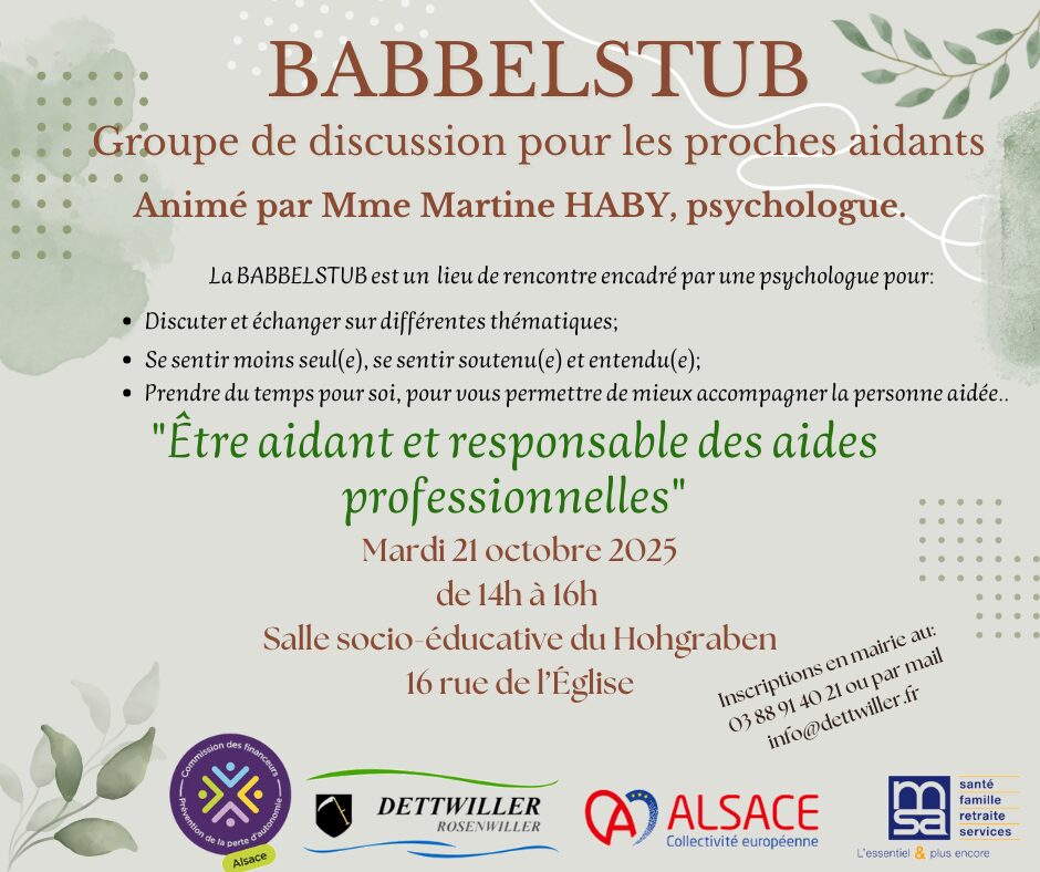 Atelier BABBELSTUB du 21/10/2025
