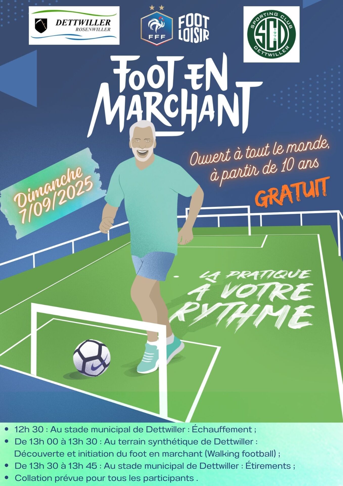 DÉCOUVERTE ET INITIATION DU FOOT EN MARCHANT : WALKING FOOTBALL