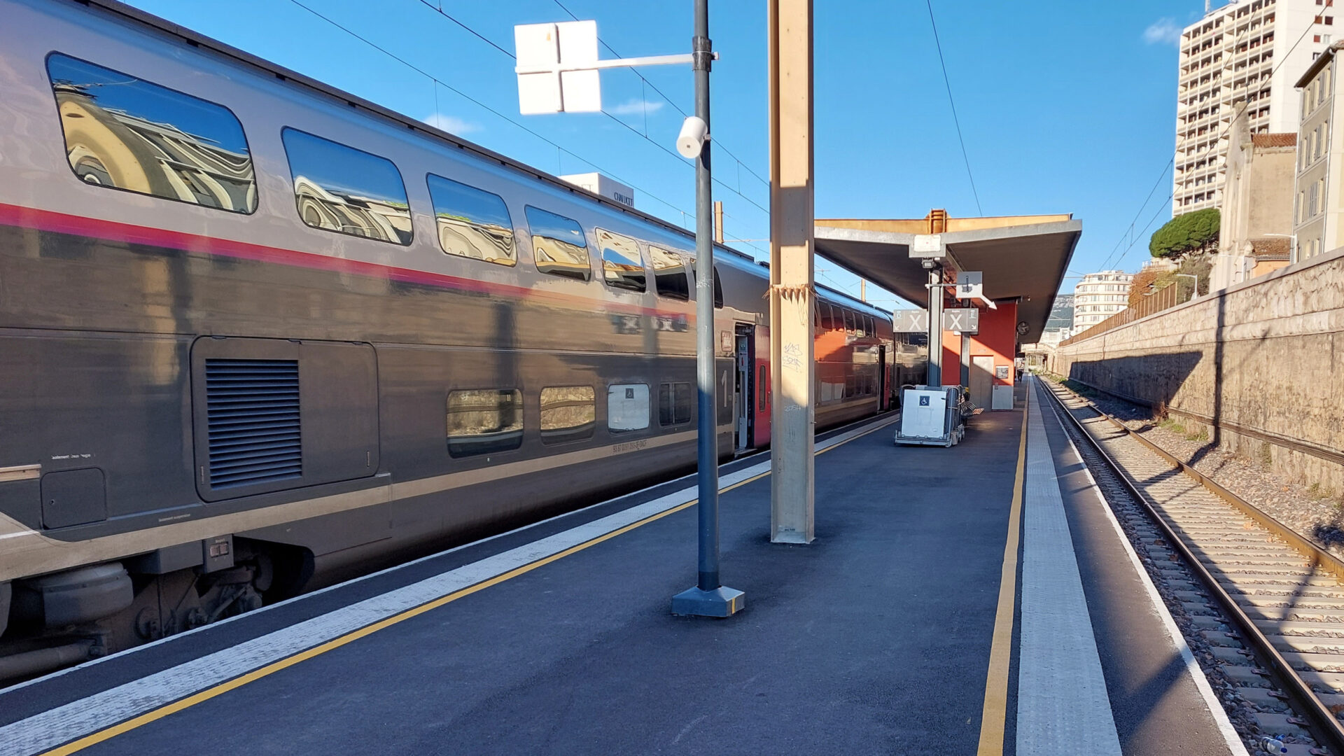 Travaux quai de la gare