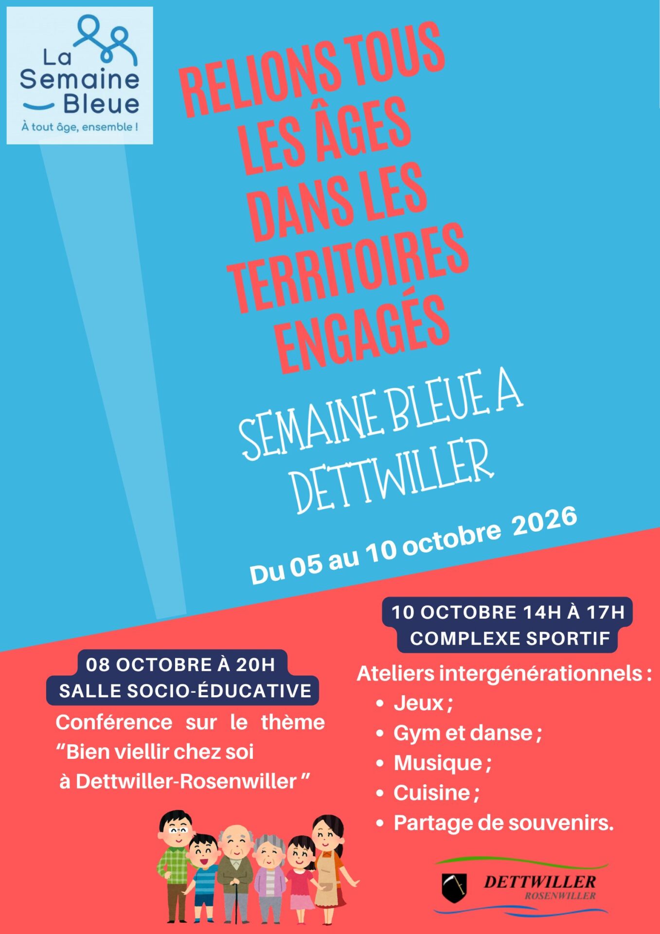 Semaine bleue du 05 au 10 octobre 2026